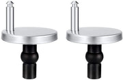 Bracciale per WC Scharnieri Universali di Ricambio - 2 Pack - Fissaggi in Acciaio Inossidabile - Gommi - Viti - 45mm Base
