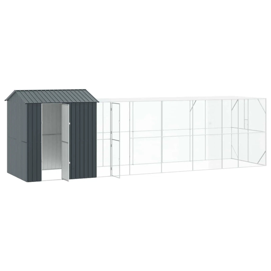 Gabbia per uccelli Antracite 824 x 208 x 247 cm Acciaio zincato 3325158