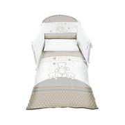 Piumone lettino italbaby 120 003 orsetti set 4 pz tortora