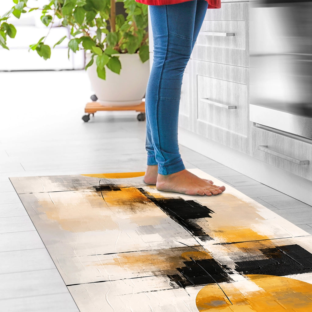 Tappeto da cucina antiscivolo, antimacchia passatoia multiuso 50x400 - Urban Giallo