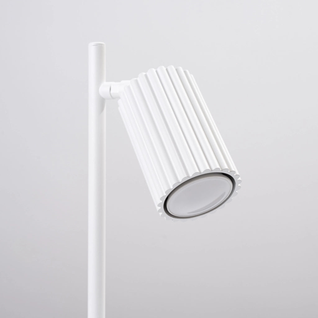Lampada da tavolo moderna bianca snodata GU10 GRAVIO Pure Lume