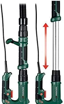Smerigliatrice da parete e soffitto PWDS 920 A1, 710 W, 225 mm, 800-1800 giri/min, con 6 dischi abrasivi, tubo da 4 m, albero telescopico in alluminio, 145-170 cm