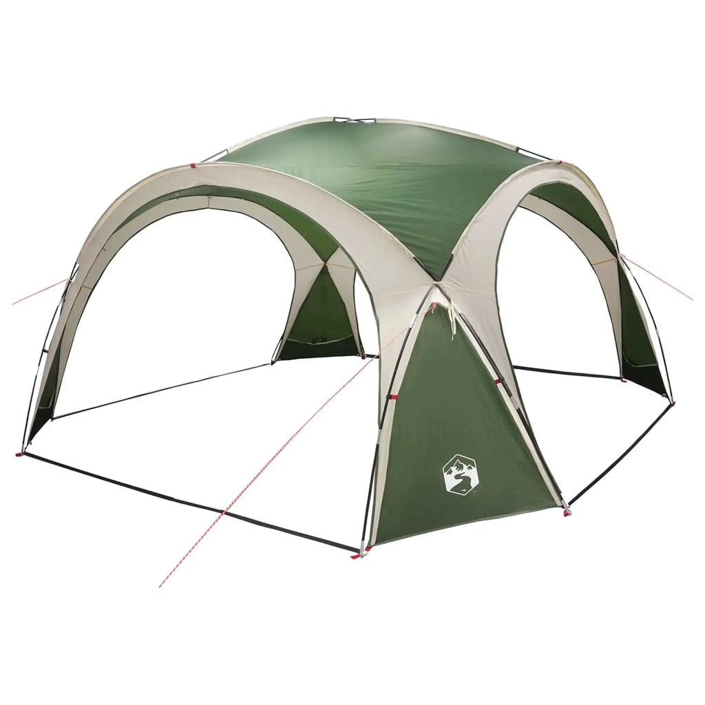 Tenda Laterale Verde 410 x 410 x 250 cm Poliestere e Acciaio 42028681