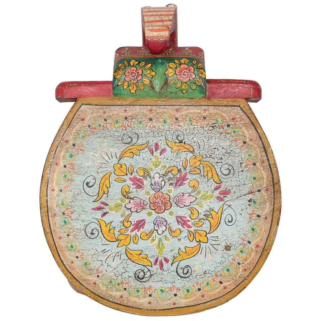 Sgabello in legno a forma di elefante multicolore 50x35x46 cm