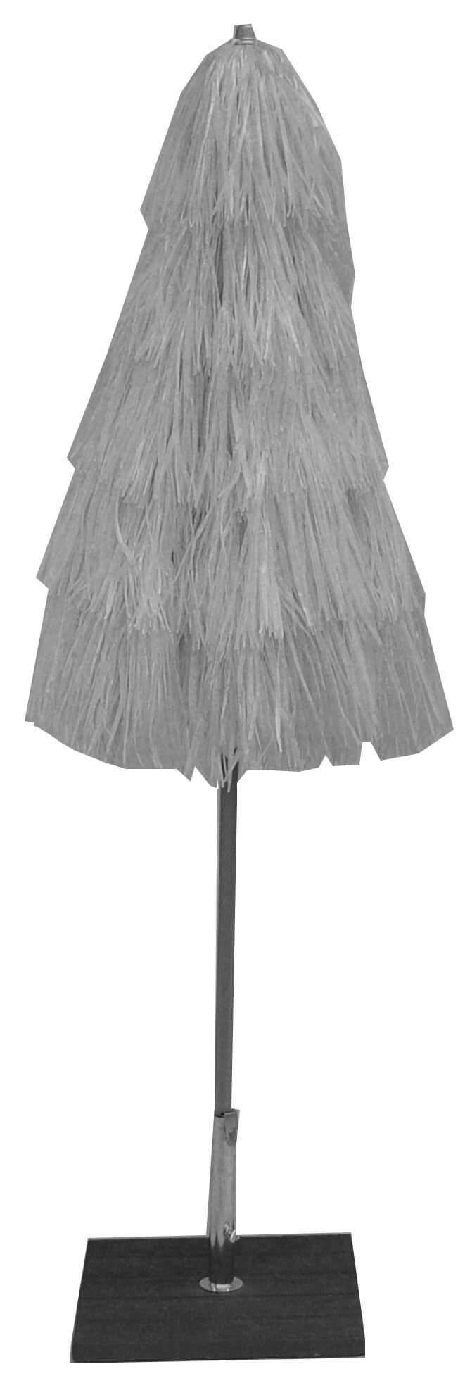 Ombrellone da Giardino Ø2 m Palo Ø33 mm in Acciaio Maffei Kenia Bianco