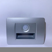 Trade Shop - Segnapasso Led Da Incasso Grigio Con Sensore 1.6w Luce Bianca Automatico -