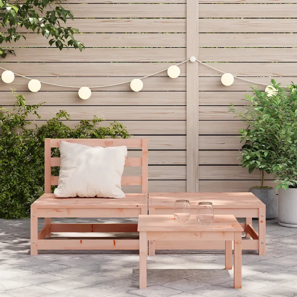 Divano Giardino Senza Braccioli con Poggiapiedi Legno Douglascod mxl 134305