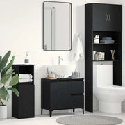 Mobile da Bagno Rovere Nero 65 x 33 x 60 cm Legno multistrato 862812