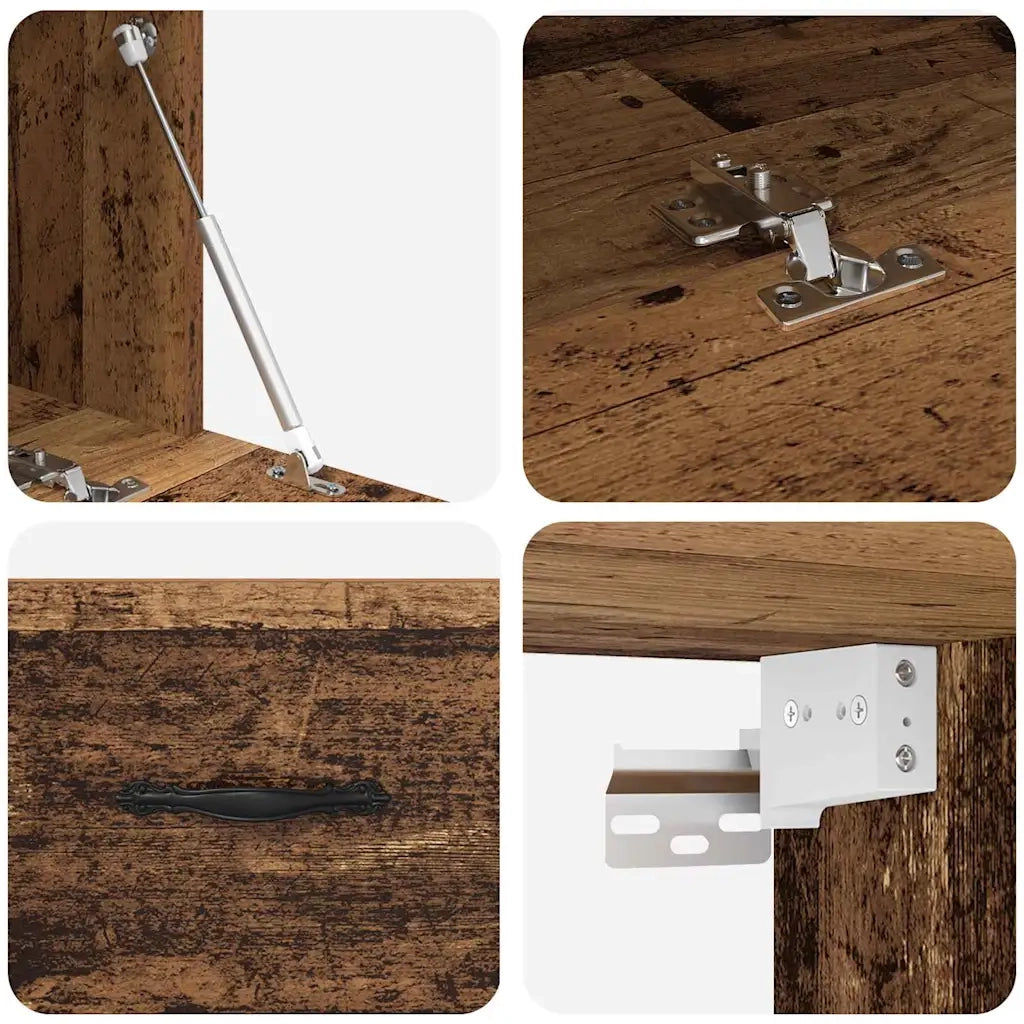 Mobiletto a muro Legno vecchio 100 x 36,5 x 35 cm 879567