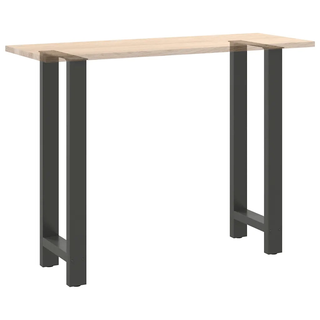 Gambe per tavolo da bar antracite 2 pz 40x(100-101) cm in acciaio 4013338