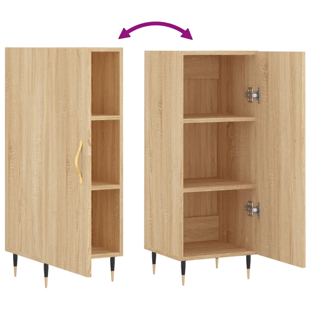 Credenza Rovere Sonoma 34,5x34x90 cm in Legno Multistrato 828519