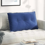 Cuscino per Schiena Blu Polizia 80 x 50 cm Tessuto in Cords 42014729