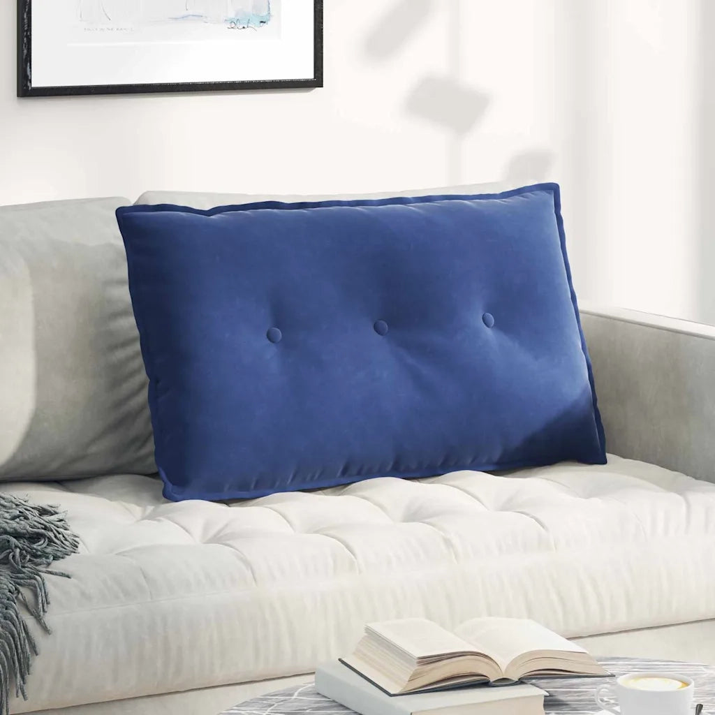 Cuscino per Schiena Blu Polizia 80 x 50 cm Tessuto in Cords 42014729