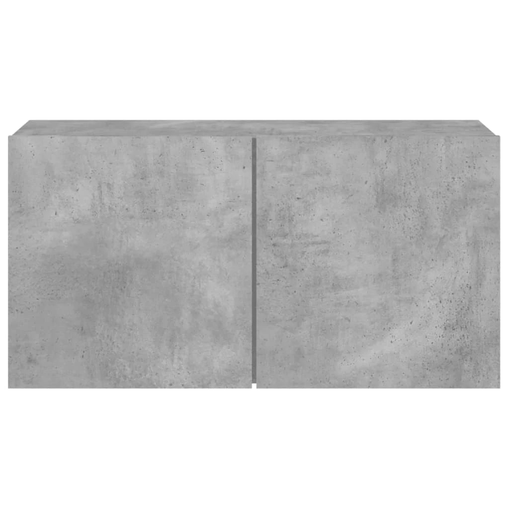 Mobile TV multimediale mensola TV credenza TV montaggio a parete 80 x 30 x 41 cm grigio 02_0027802