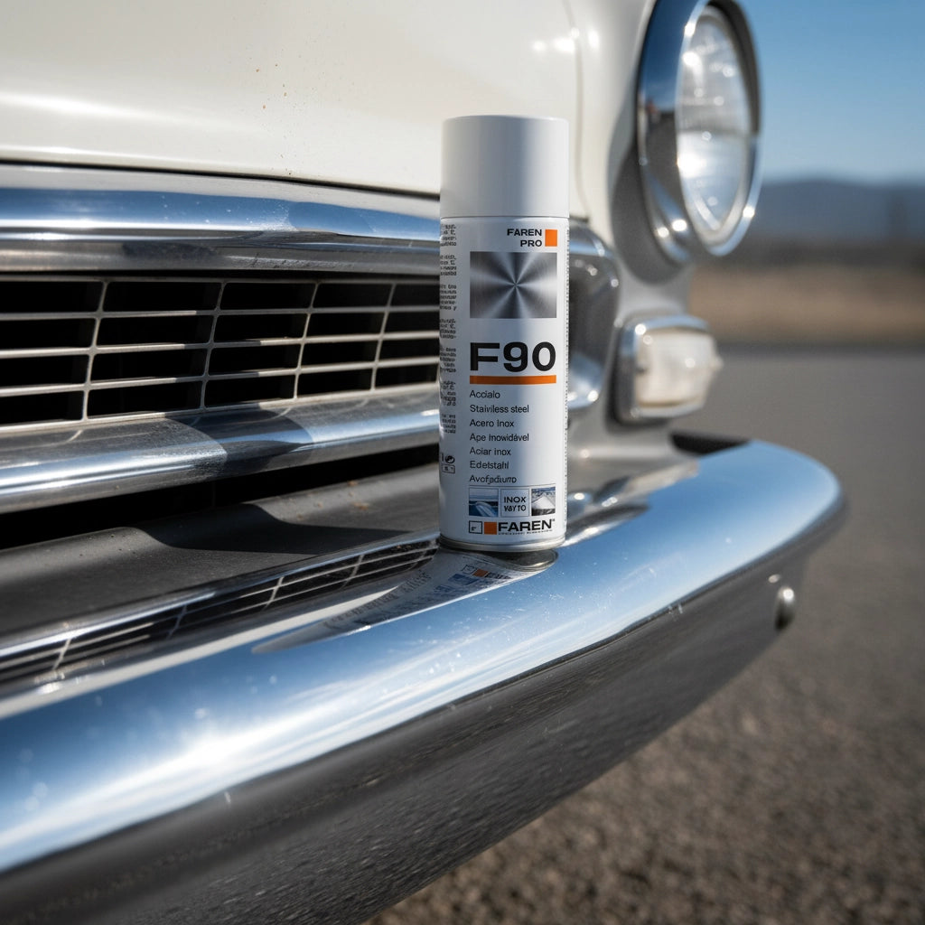 Faren f90 acciaio inox spray per trattamento metalli anticorrosivo 400 ml 2 pezzi