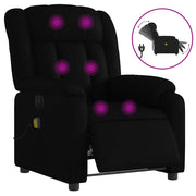 Poltrona Massaggiante | Sedia Relax Reclinabile Elettrica Nera in Similpelle