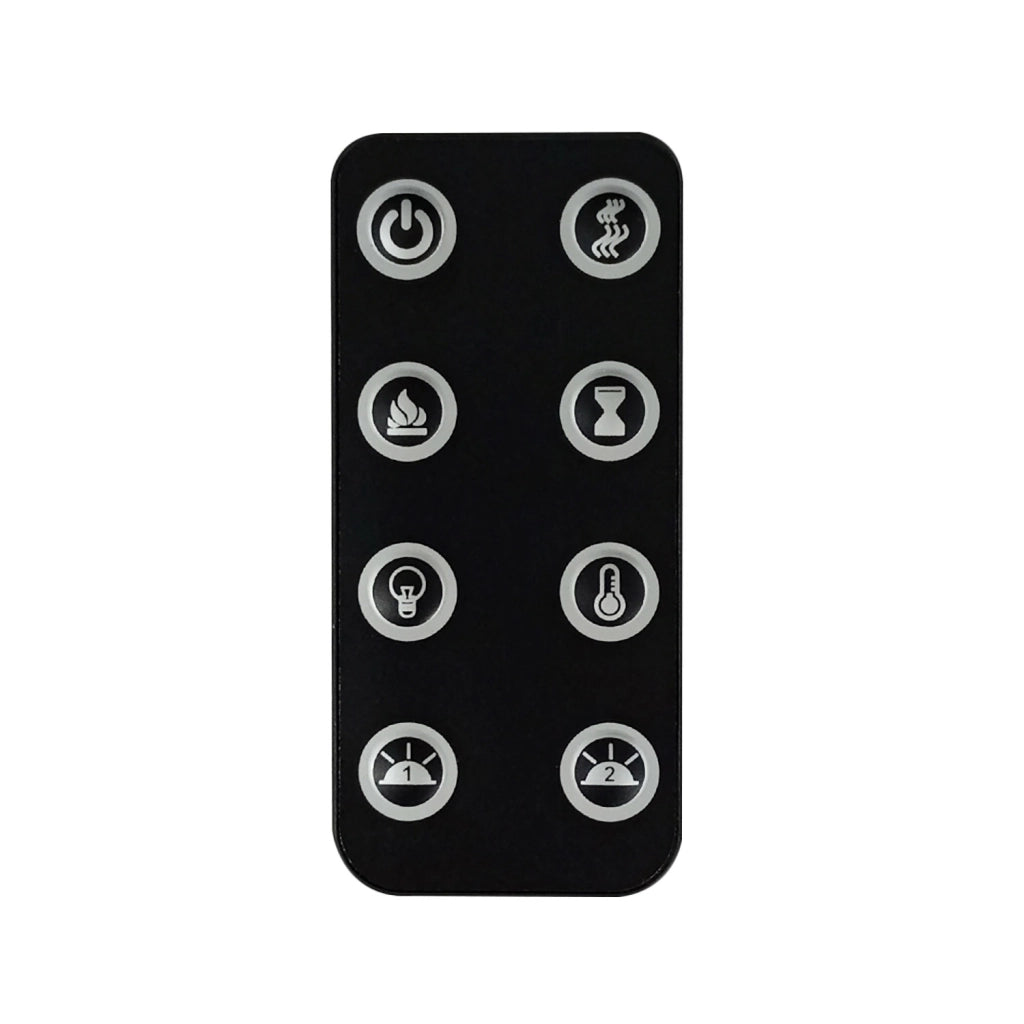 Camino Elettrico da Parete o Incasso Alaro Plus 127x18x52 cm Effetto Fiamma Telecomando in MDF Nero