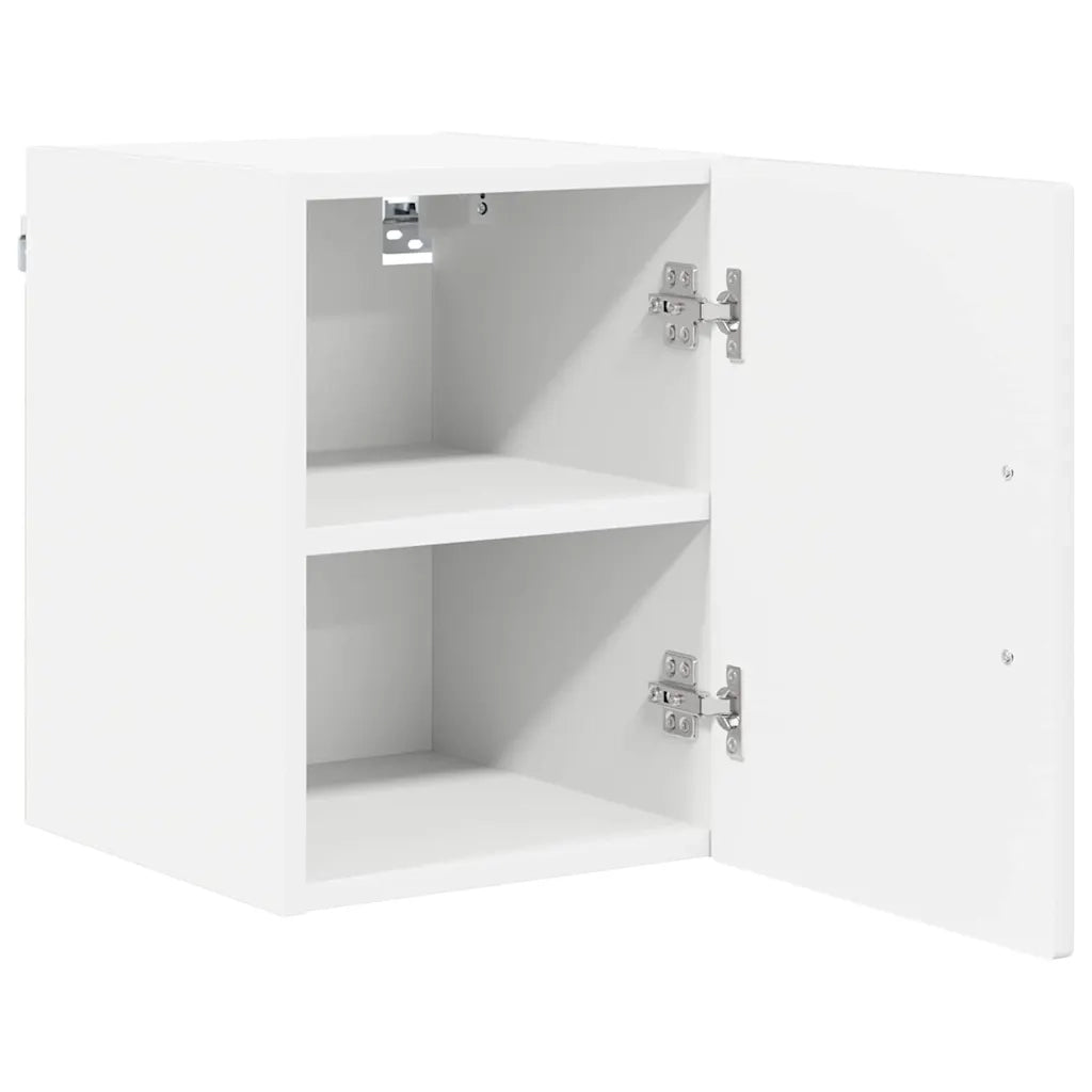 Mobile da cucina con porta 2 pz-Set di 2 Armadio da cucina Bianco Lucido 30 x 31 x 40 cm