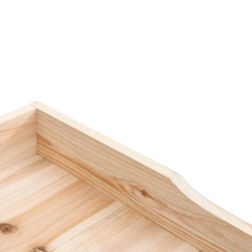 Tavolino portavaso con ripiano 78 x 38 x 82,5 cm legno massello di abete marrone 02_0045430
