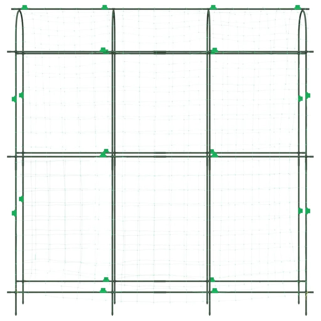 Traliccio da giardino a forma di U resistente e adatto per piante rampicanti 181 x 31 x 182,5 cm acciaio verde 02_0055609