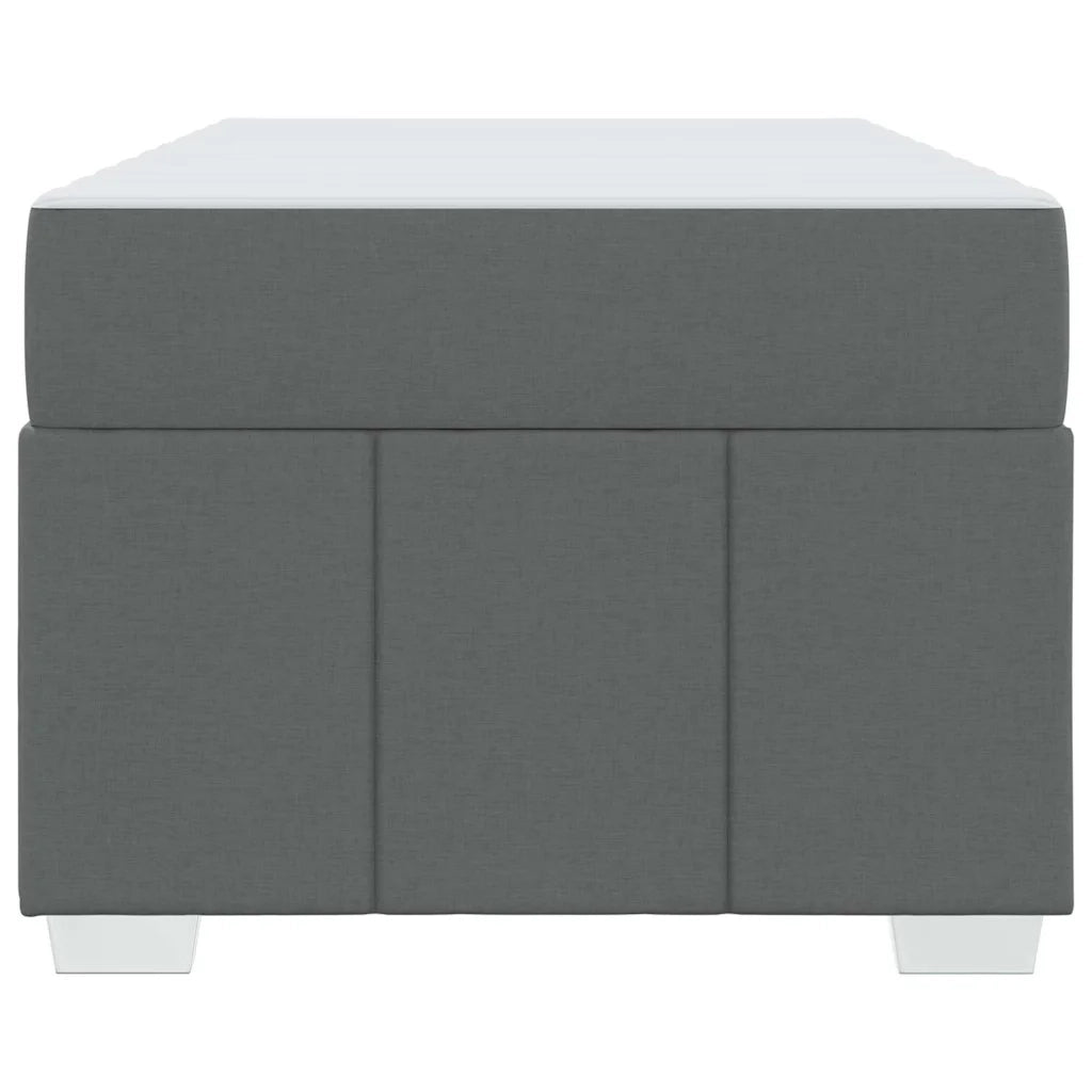 Struttura del letto Grigio scuro 120 x 190 cm Tessuto