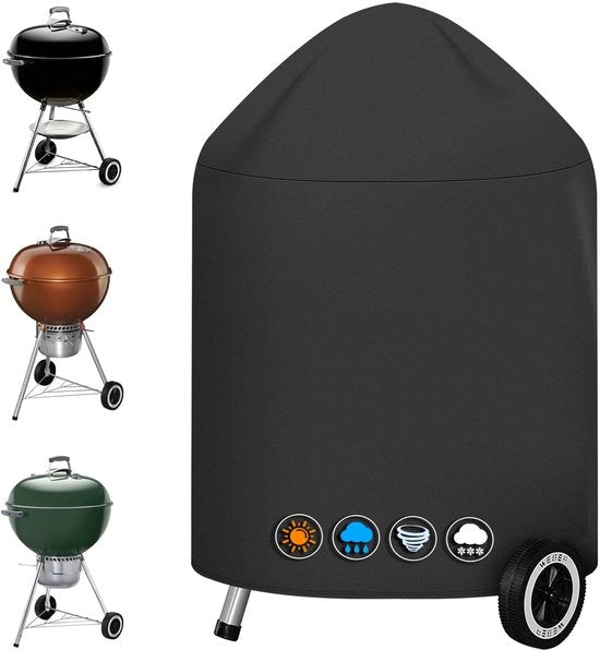 Copri grill 600D Oxford per barbecue Weber 67 cm, copri barbecue robusto e impermeabile per Weber 67 cm Master Touch Grill (Φ80x99cm)