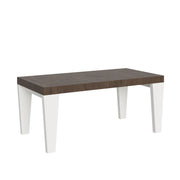 Tavolo allungabile 90x180/440 cm Spimbo Mix piano Bianco Frassino - - Noce/Bianco Frassino