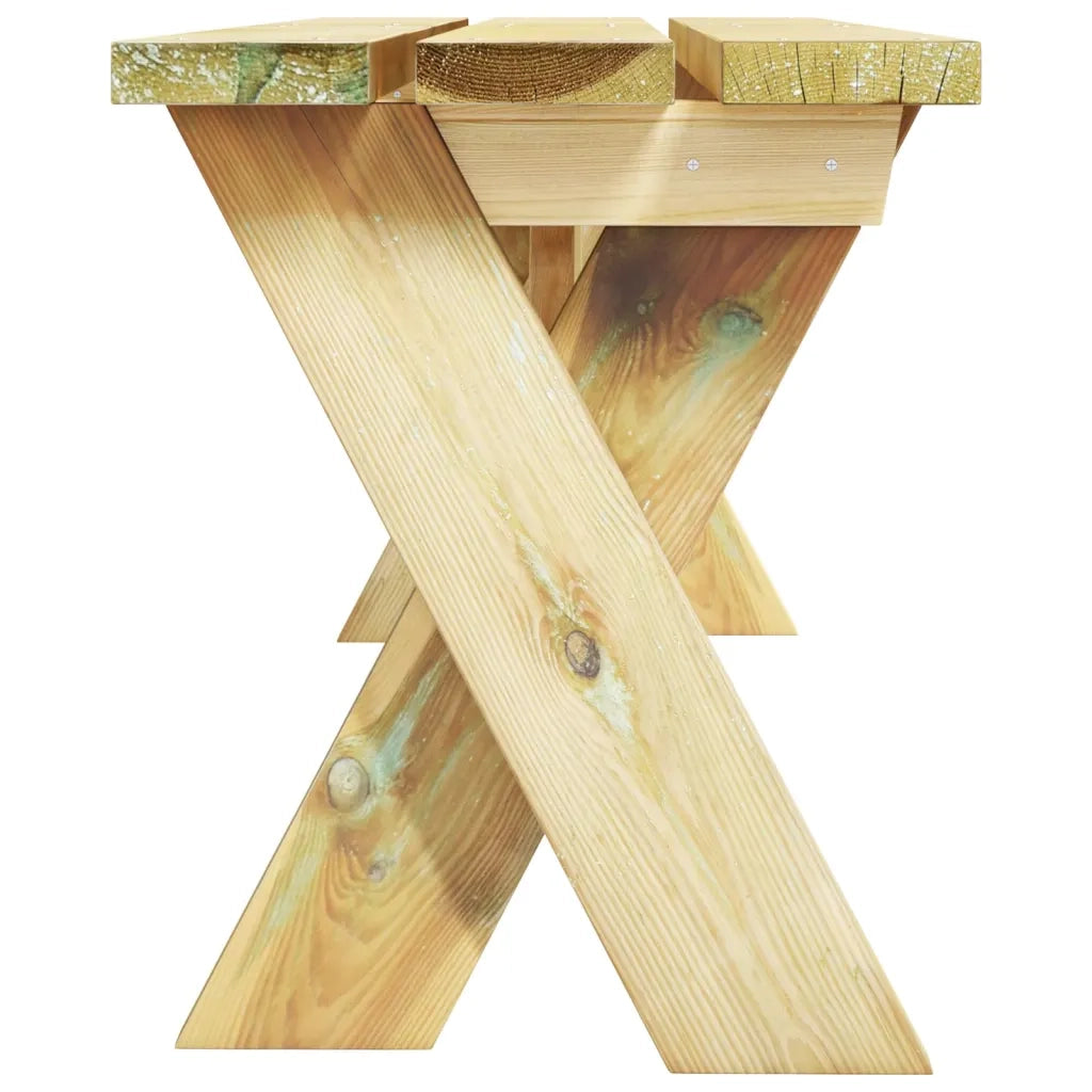 Panca da Giardino 110 cm in Legno di Pino Impregnato 318421