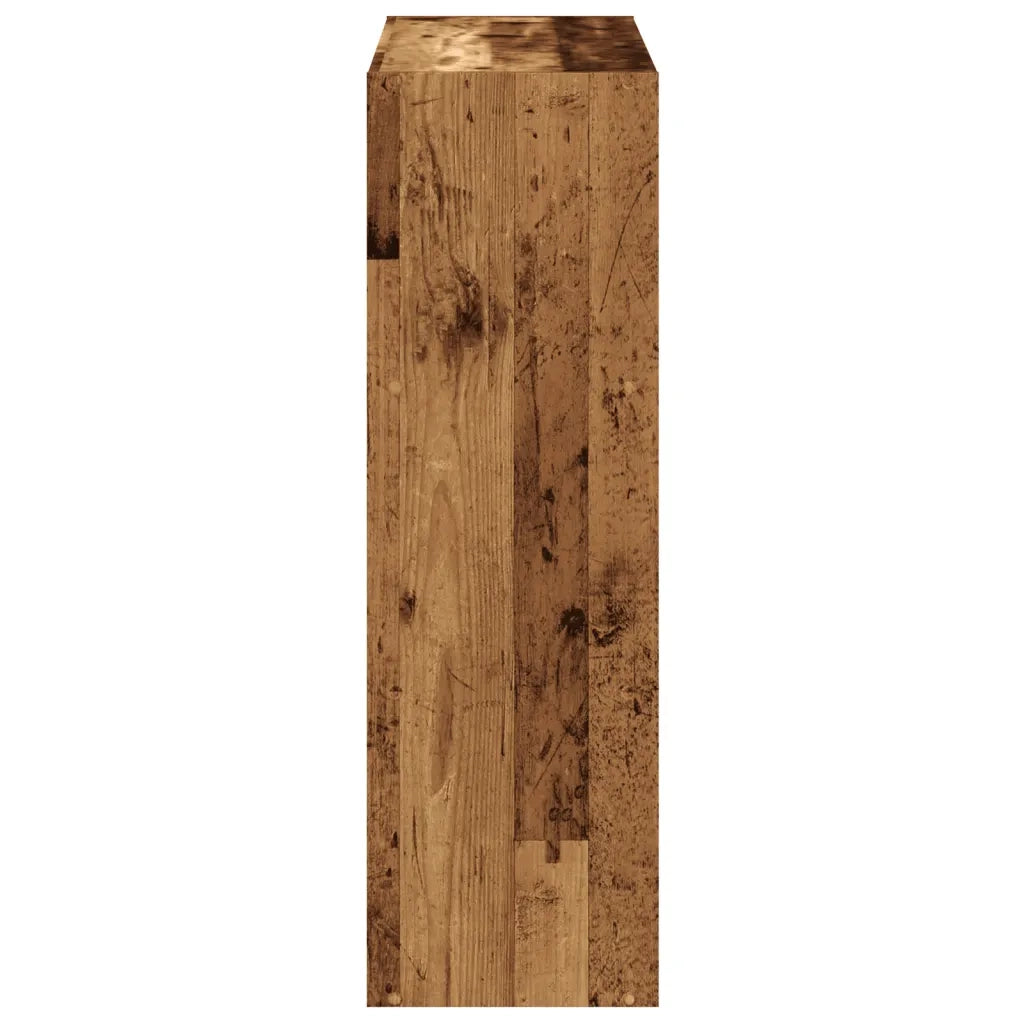 vidaXL Libreria Legno Antico 102x32x102 cm in Legno Multistrato