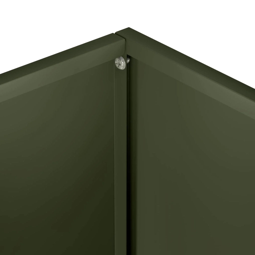 Vaso da giardino 2 pz Verde Oliva 40 x 20 x 40 cm 8005407