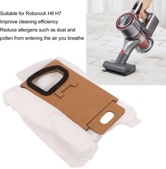 Accessori per aspirapolvere - Set di 10 sacchi - Sacchetti di ricambio - Accessori per aspirapolvere - Adatto per H6/H7 - Ecocompatibile - Facile da utilizzare - Sacchetto per aspirapolvere