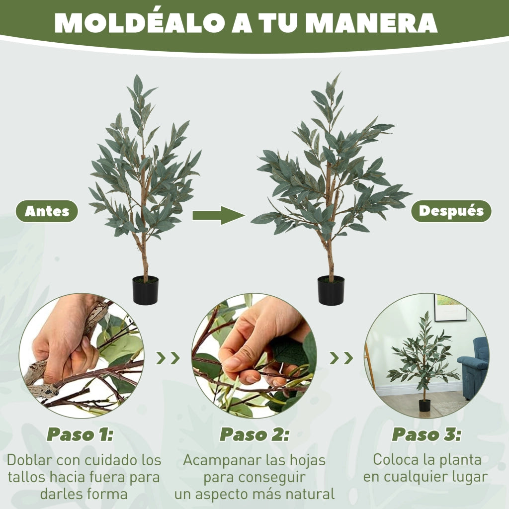 Albero Artificiale di Alloro ¨C zephmum ¨C Verde 120 cm