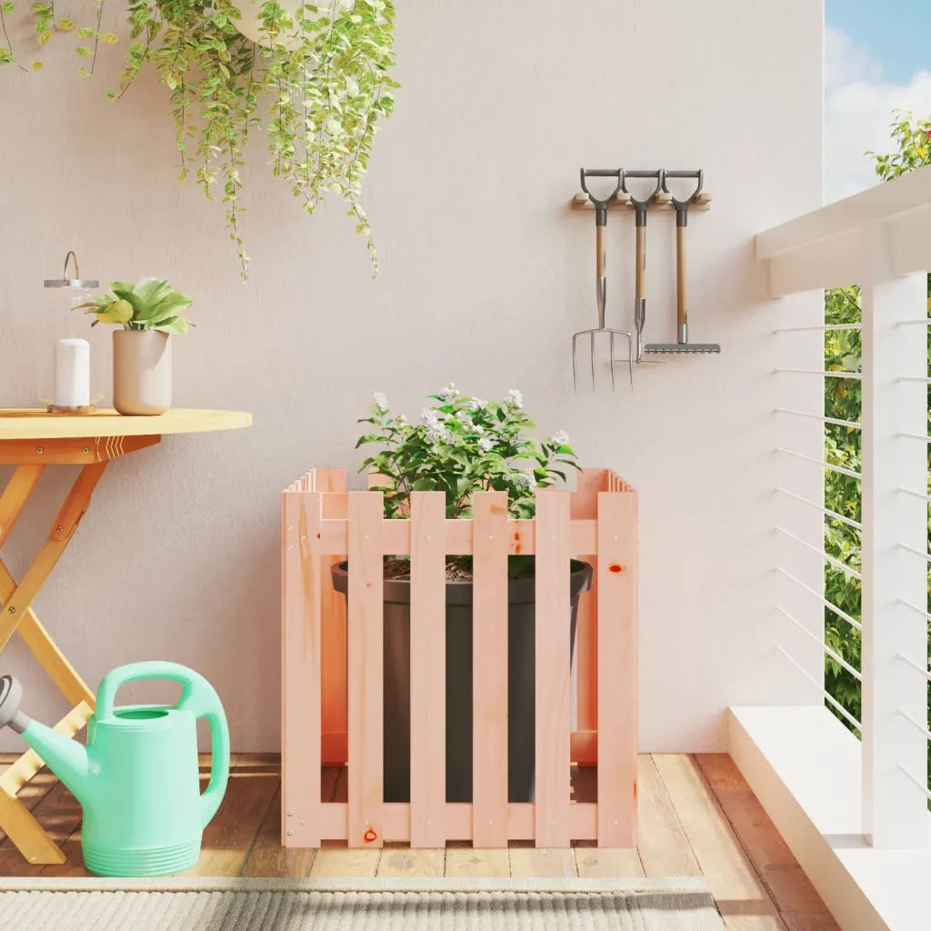 Fioriera Giardino Design Recinzione 60x60x60cm Massello Douglas 832460