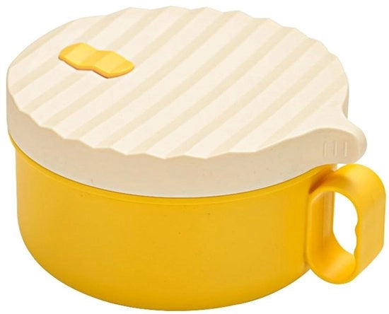 Impastatrice 1200 ml - Acciaio Inossidabile/Silicone - Resistente al Magnetron - Manico - Forma Rotonda - Ideale per Ramen/Snack - Impastatrice per Ramen