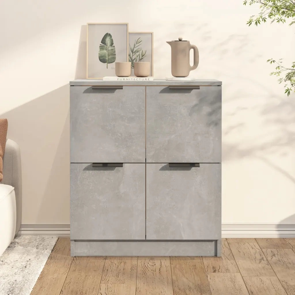 Credenza Grigio Cemento 60x30x70 cm in Legno Multistrato 811101