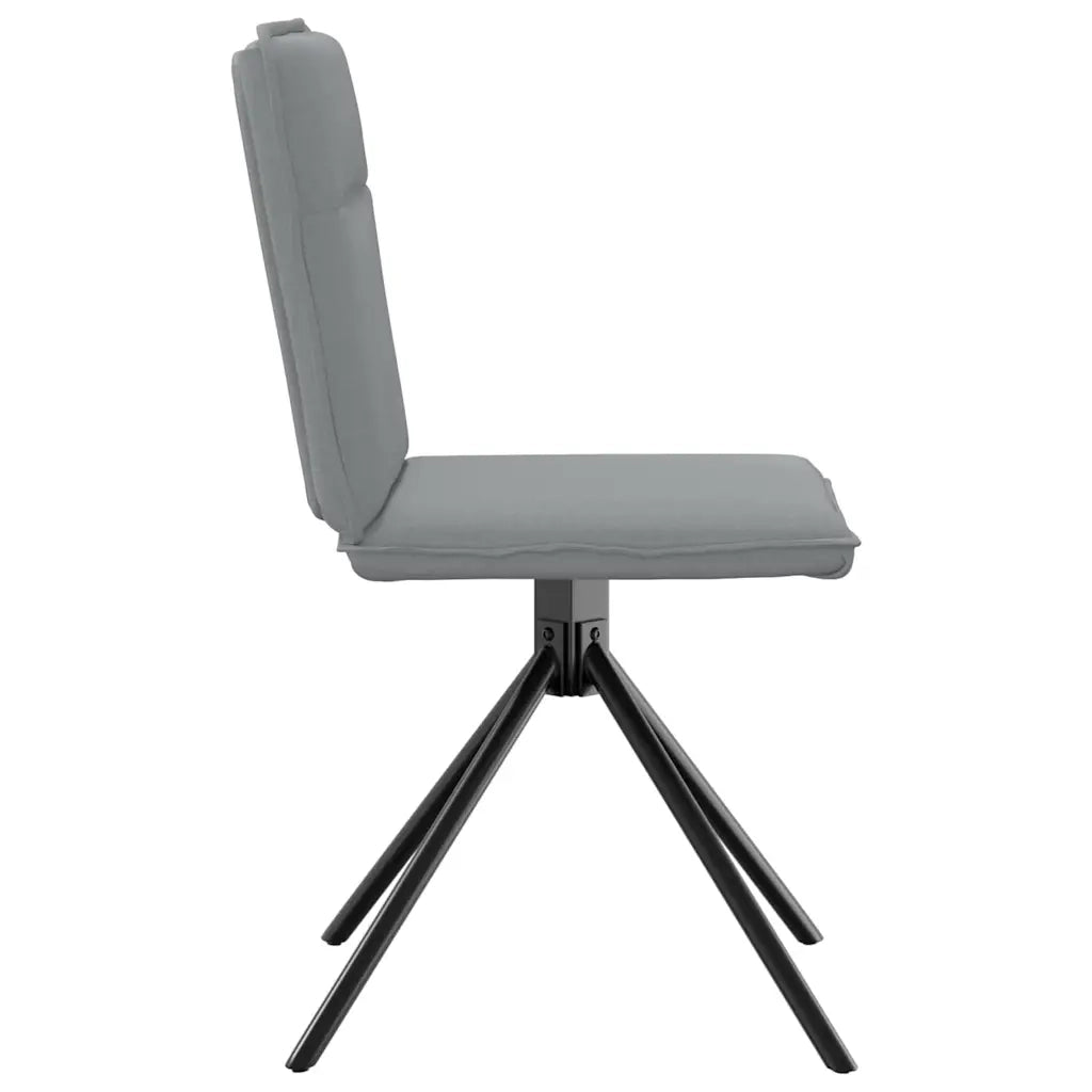 Sedie da Pranzo 2 pz Grigio Chiaro in Tessuto 4101232