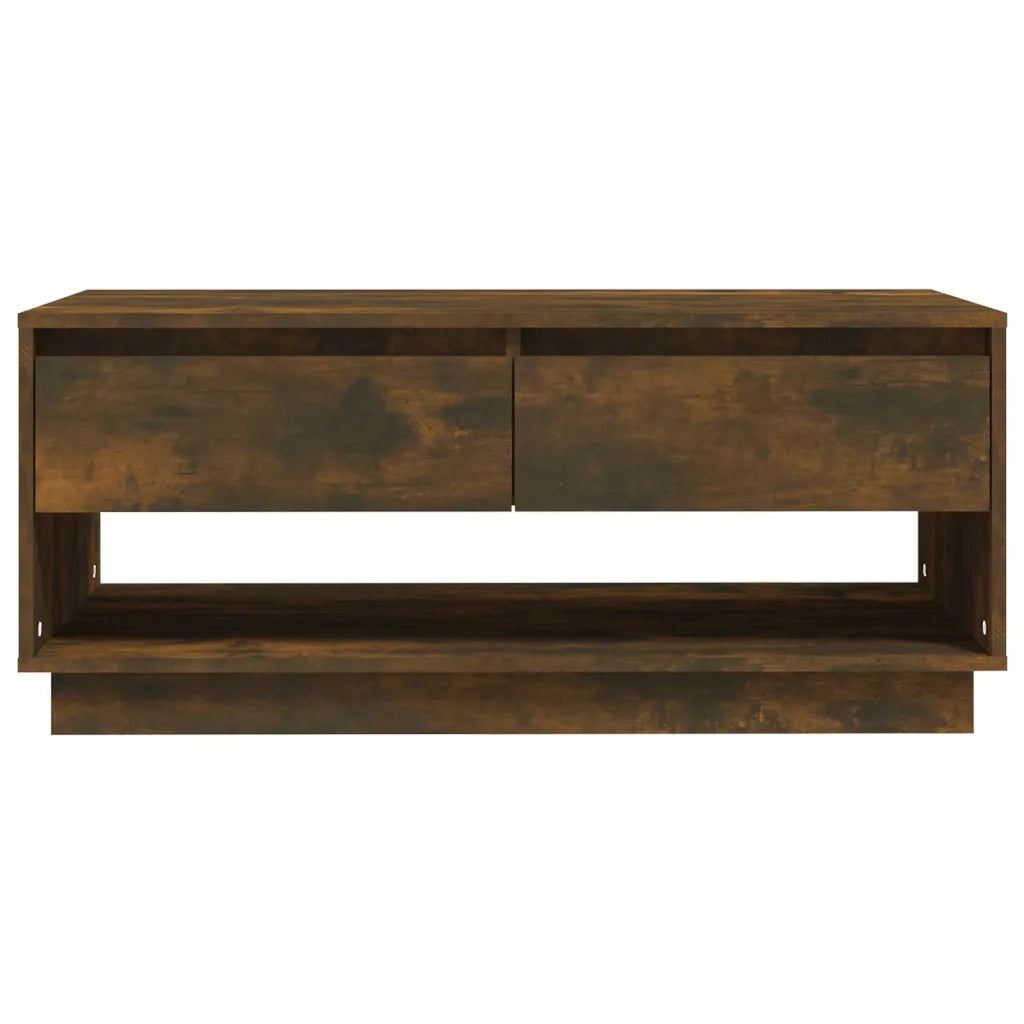 Tavolino da Salotto Rovere Fumo 102,5x55x44 cm in Truciolato cod mxl 23763