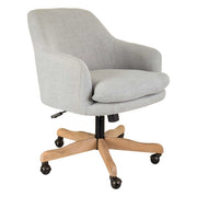 Sedia in legno e imbottita con ruote 60x60x40/93h cm