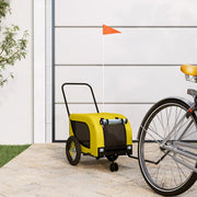 Rimorchio da Bici per Animali Giallo e Nero Oxford e Ferro 94015