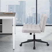 Sedia da ufficio ergonomico - sedia da ufficio con schienale alto, supporto lombare regolabile, 49,5D x 62,5L x 92H centimetri
