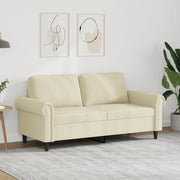 Divano a 2 Posti Crema 140 cm in Similpellecod mxl 109695