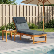 Cuscino per Lettino GEMERT 100% Poliestere Blu 190 x 60 x 9 cm 947519