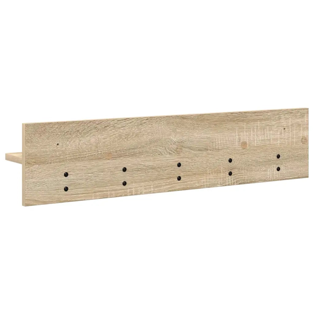 Appendiabiti a muro Rovere Sonoma 80 x 10,5 x 18 cm 874397