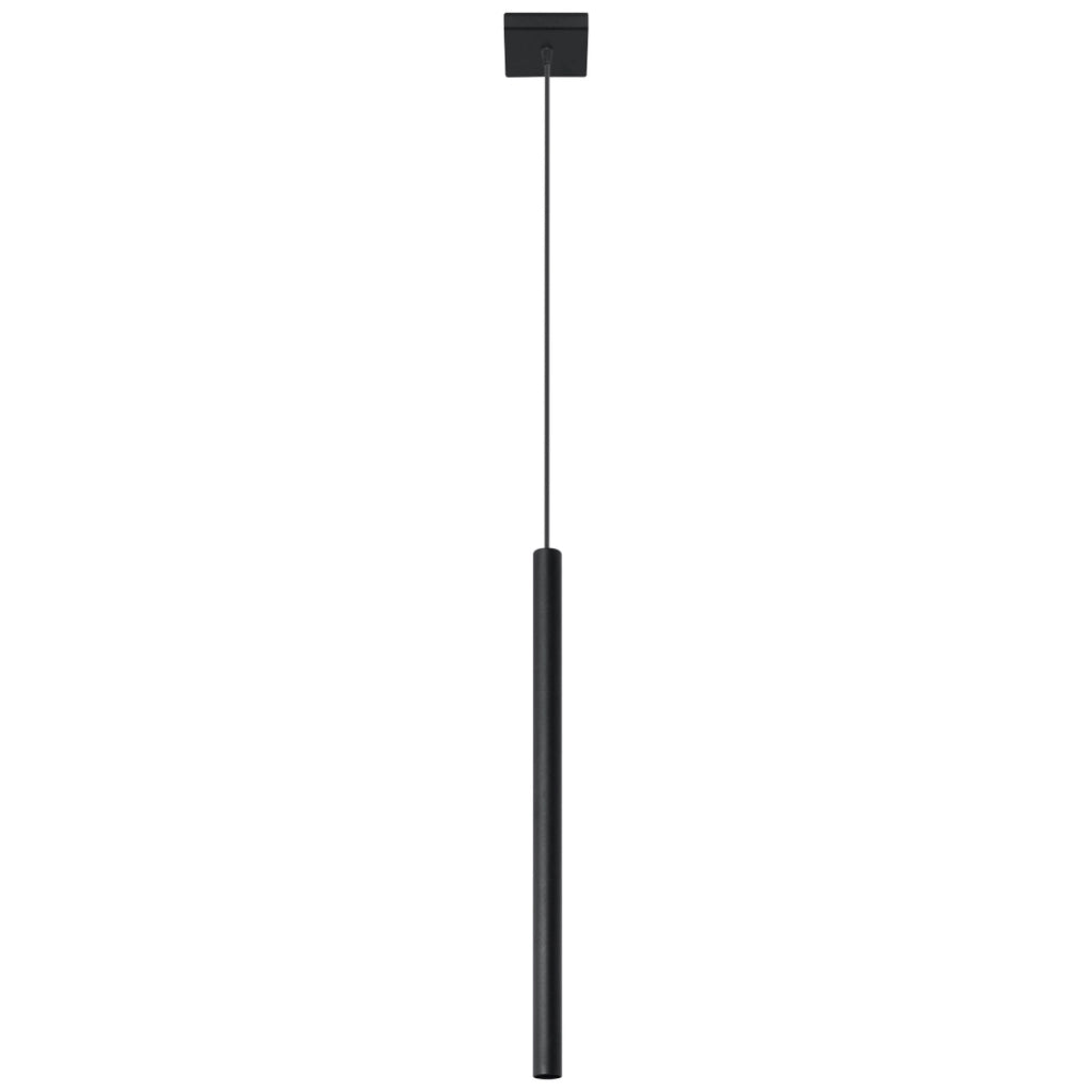 Lampada a sospensione Velino 1 nera in metallo G9 Pure Lume