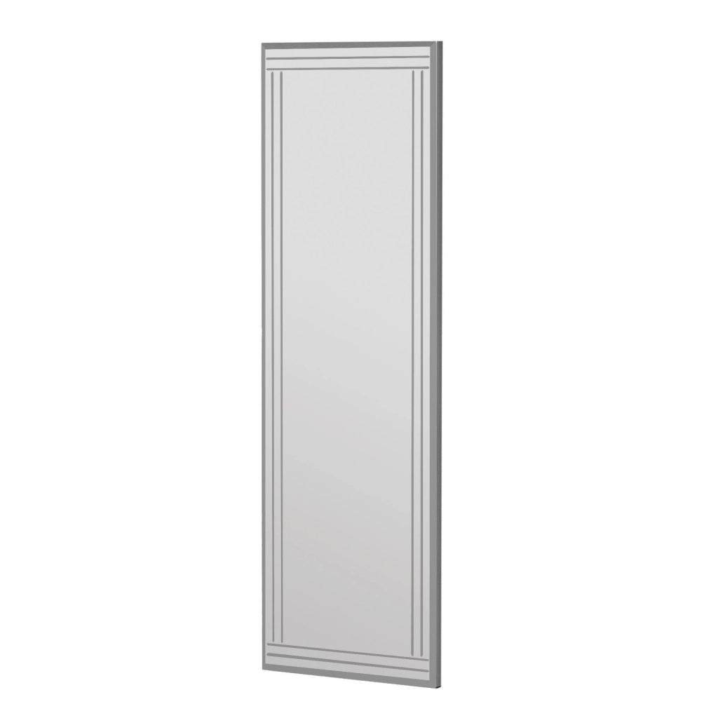 Specchio in legno "Buhem" - 40 x 120 cm - Bianco