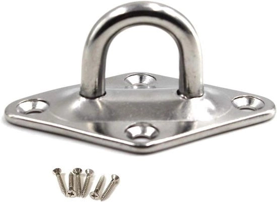 Oggetto di Montaggio per Parete con Oculare in Acciaio Inossidabile 304 - Pacco da 1 - Incluso Kit di Viti