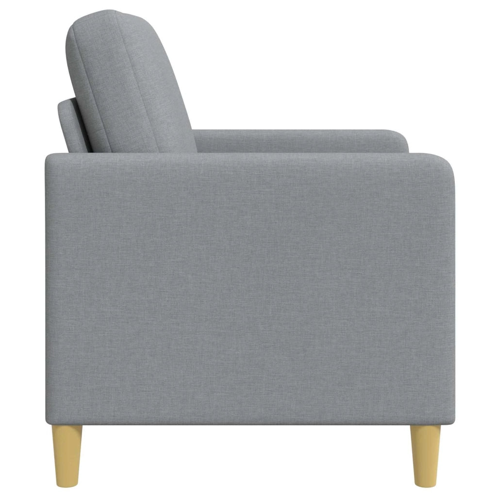 Divano con Storage Grigio Chiaro 122 x 78 x 87 cm Poliestere 42036891