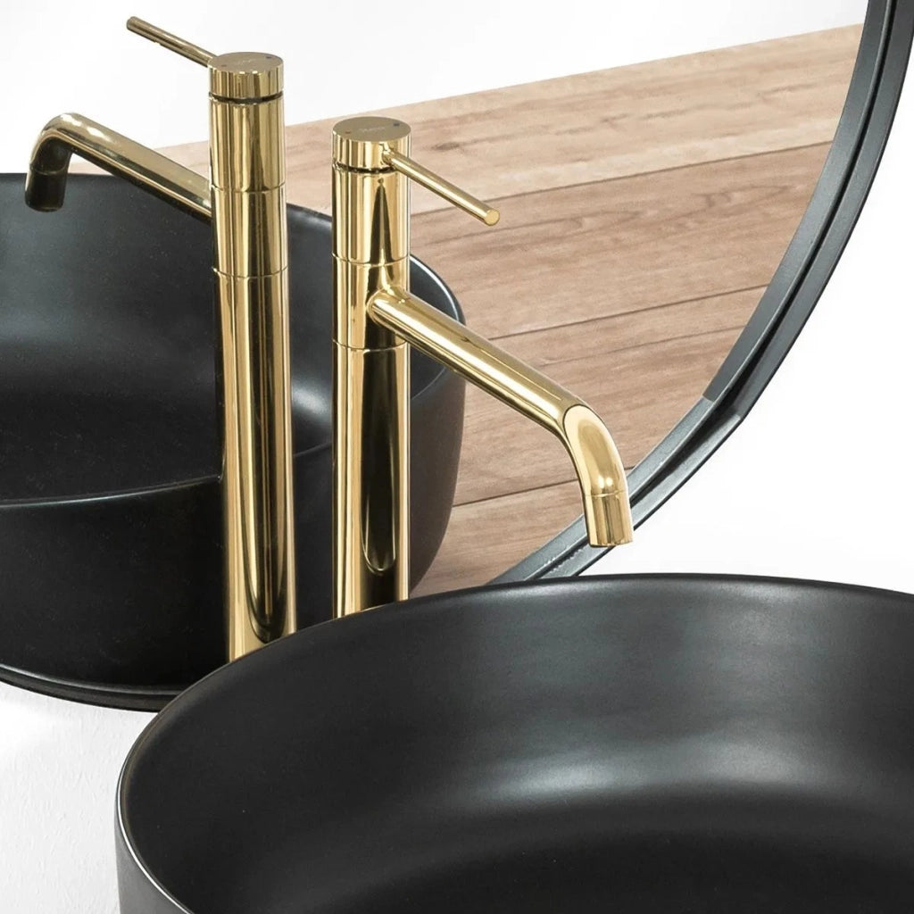 Rubinetto Da Bagno Rea Lugano Slim Gold High