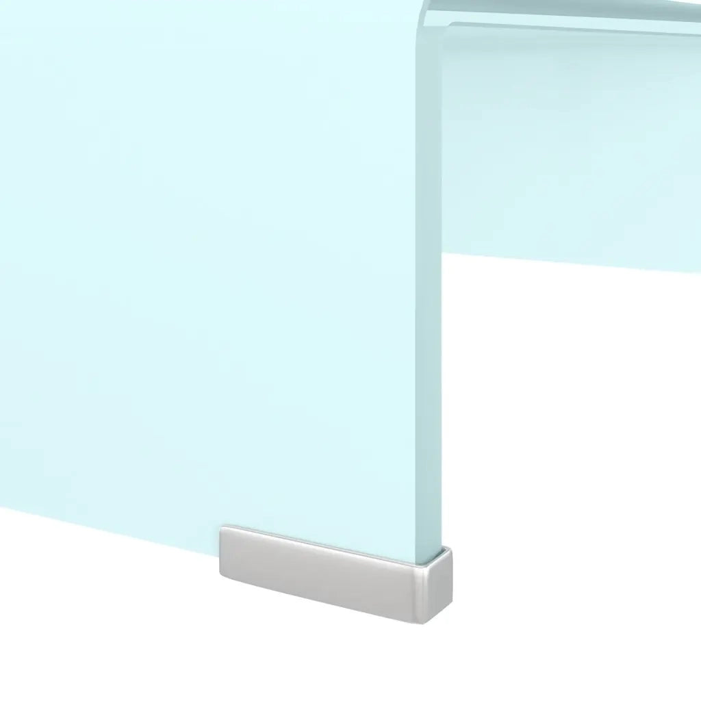 Supporto TV-Rialzo Monitor in Vetro Verde 40x25x11 cm