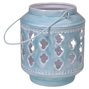 Set di 4 Lanterne Glazed Azzur 18*18*21-31230 Bmi